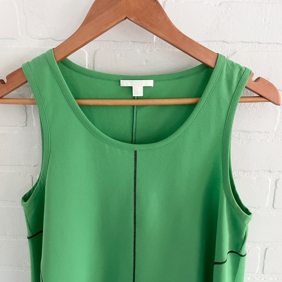 COS Mini Dress With Coverstitched Seams Apple Green Blokettecore Sz S Oversized - Picture 5 of 13
